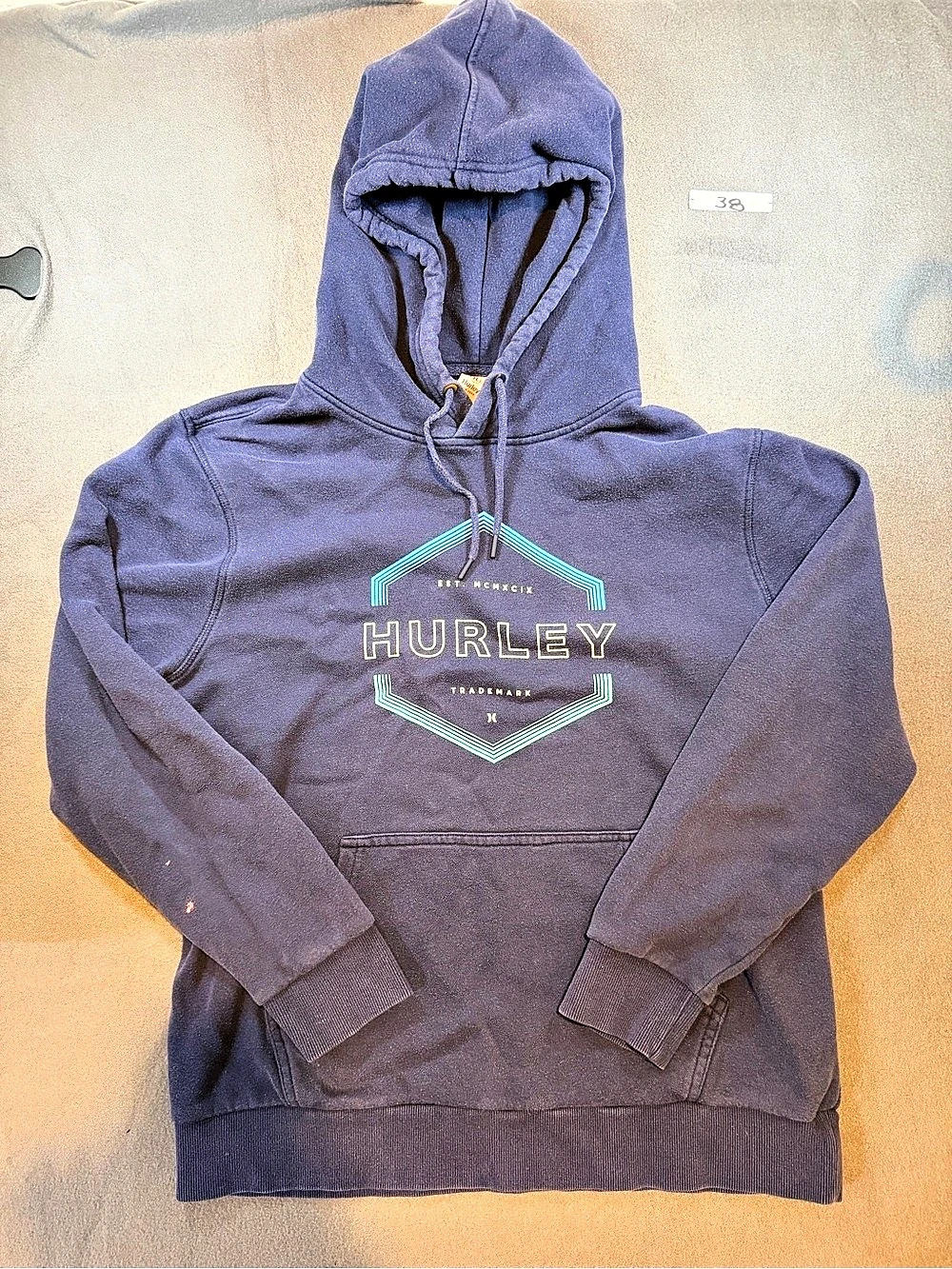 Hurley Graphic Hoodie Purple Size Large